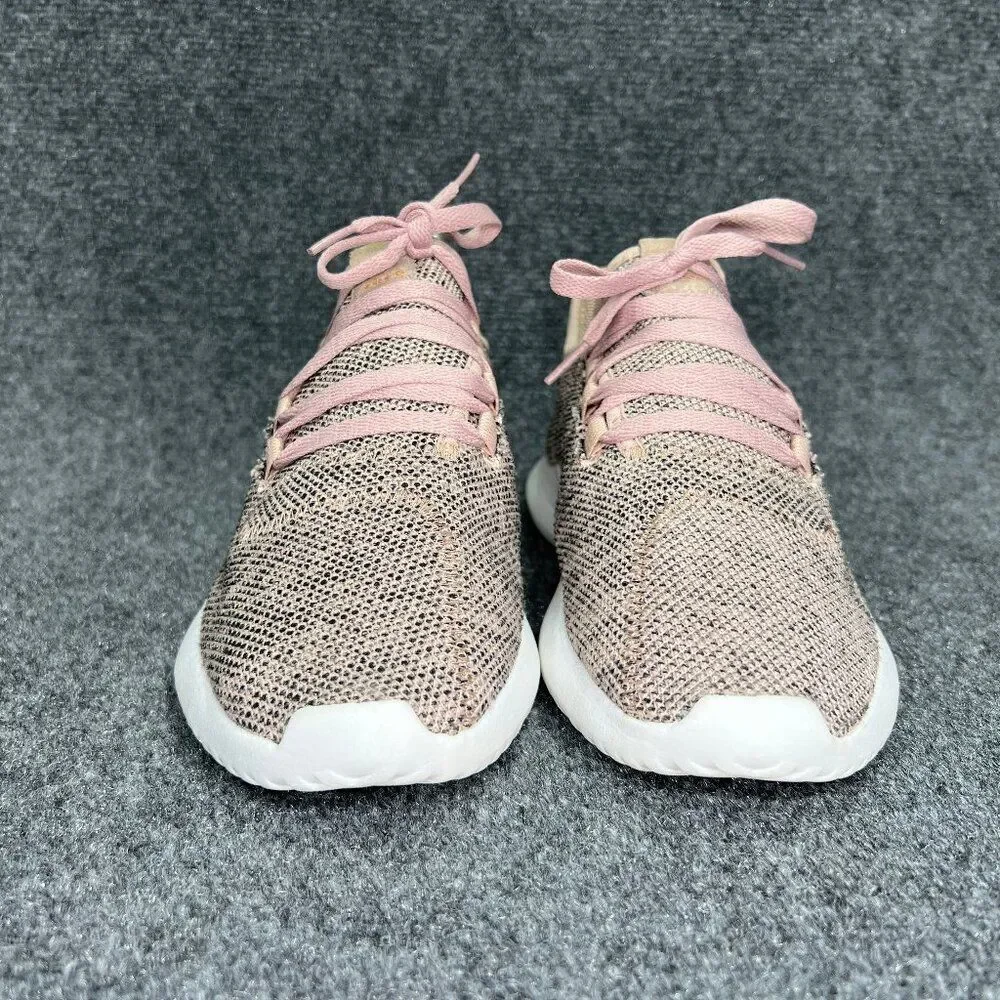 Adidas Originals Tubular Shadow Shoes Women's Size 8.5 Pink Knit Lace Up Running